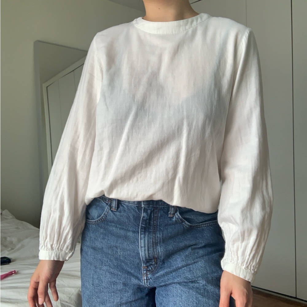 White Long Sleeve Blouse